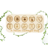 Wooden Nature Scavenger Hunt Board