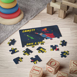 Personalized Kid's 30-Piece Valentine's Day Puzzle - "Have a Super Valentine's Day" Super Hero Theme