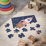 Personalized Kid's 30-Piece Valentine's Day Puzzle - "I Love You to the Moon" Space Theme"