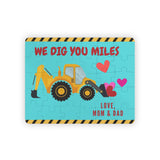 Personalized Kid's 30-Piece Valentine's Day Puzzle - "We Dig You" Construction Theme