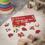 Personalized Kid's 30-Piece Valentine's Day Puzzle - "You're an All Star" Valentine's Day" Sports Theme