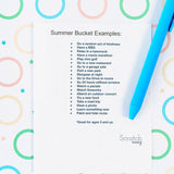 Scratch Off Summer Bucket List Activity Card