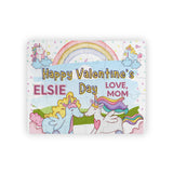Personalized Kid's 30-Piece Valentine's Day Puzzle - Unicorn Theme
