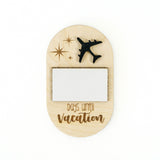 Vacation Countdown Dry Erase Plaque- Airplane Theme