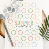 Scratch Off Summer Bucket List Activity Card