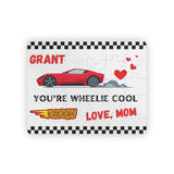 Personalized Kid's 30-Piece Valentine's Day Puzzle - "I Wheelie Love You" Race Car Theme