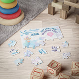Personalized Kid's 30-Piece Valentine's Day Puzzle - "Have a Fin-Tastic Valentine's Day" Mermaid Theme