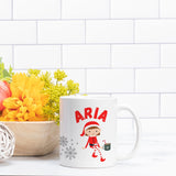 Girl Elf Hot Cocoa Personalized Mug
