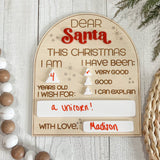 Reusable Dear Santa Dry Erase Letter Board