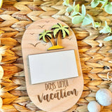 Vacation Countdown Dry Erase Beach Theme