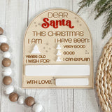 Reusable Dear Santa Dry Erase Letter Board