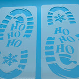 Santa & Elf Footprint Stencils